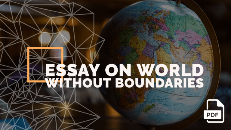 Write an Essay on a World without Boundaries [PDF]