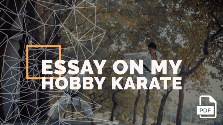 Essay on My Hobby Karate feature image