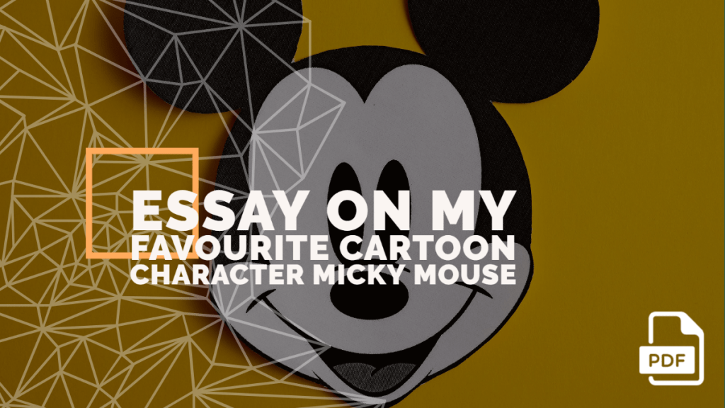 essay on my favourite cartoon character mickey mouse