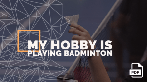 essay playing badminton