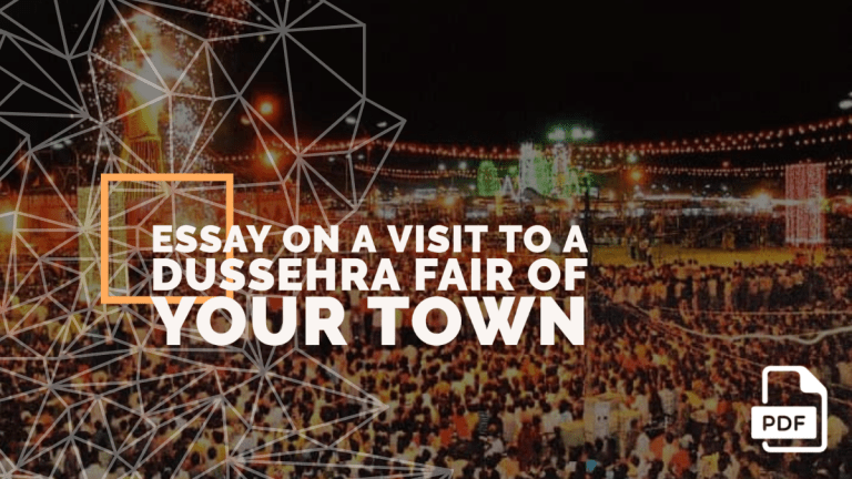 An Essay on a Visit to a Dussehra Fair of Your Town [PDF]
