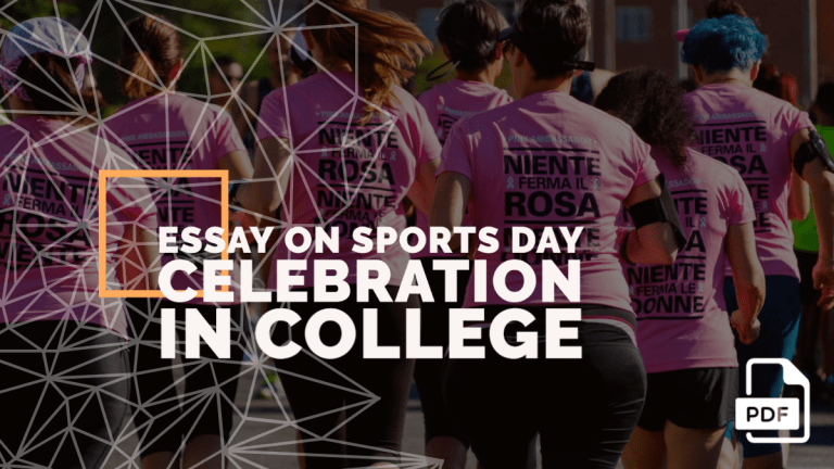 Essay on Sports Day Celebration in College [PDF]