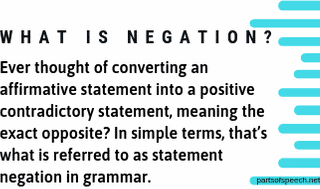 Negation In English Grammar With Examples Pdf English Compositions