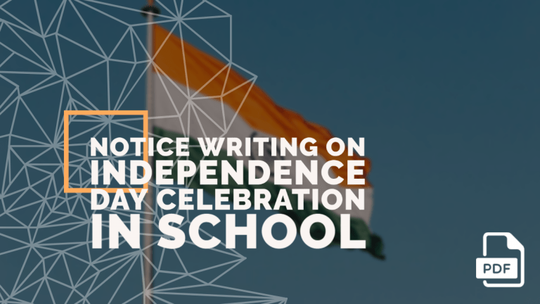 feature image of Notice Writing on Independence Day Celebration