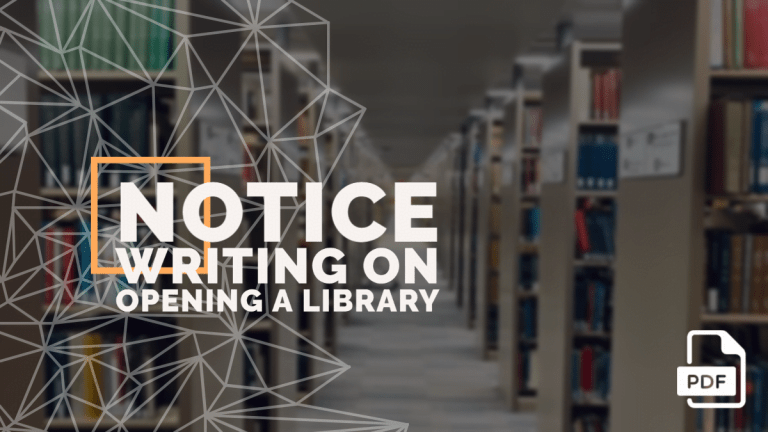 feature image of Notice Writing on opening a Library