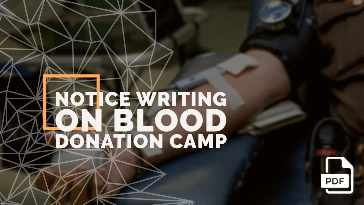 feature image of notice on blood donation camp