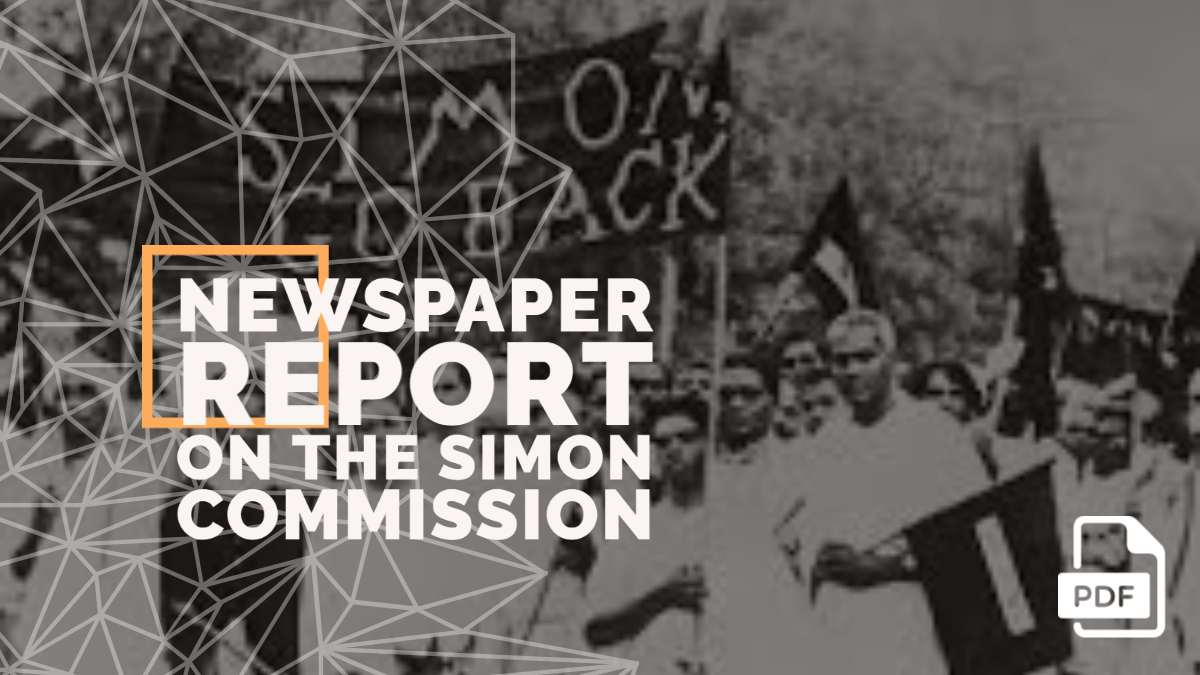 Report on the Simon Commission