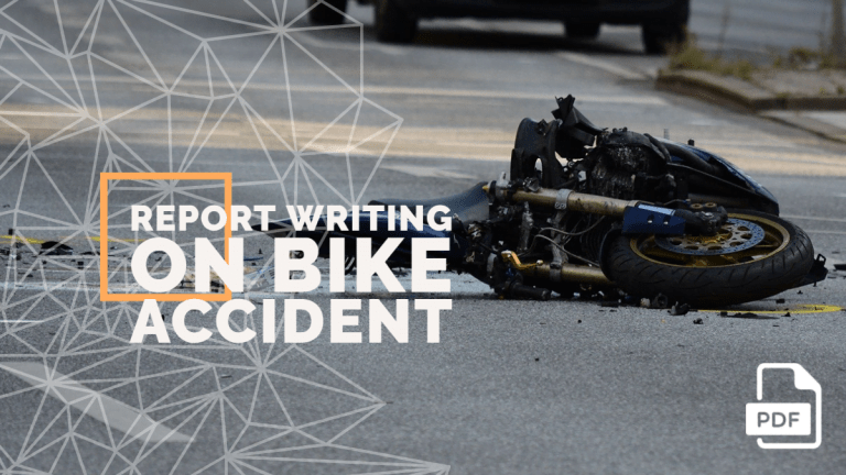 Write a Newspaper Report on Bike Accident [With PDF]