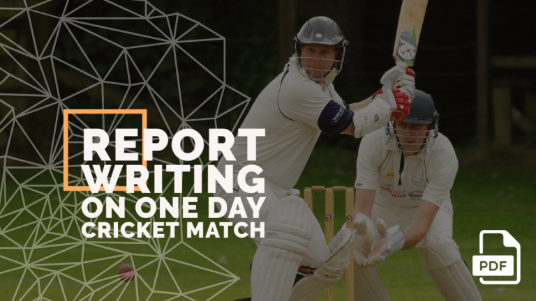 feature image of Report Writing on One Day Cricket Match