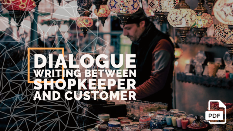 feature image of Dialogue Writing between Shopkeeper and Customer