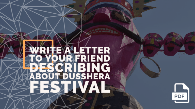 Write a Letter to Your Friend Describing Dusshera Festival