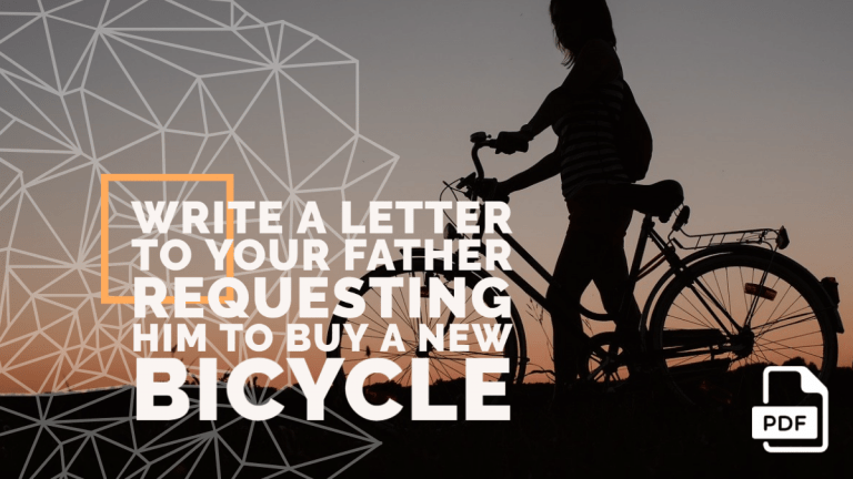 Feature image of Letter to Your Father Requesting Him to Buy a New Bicycle
