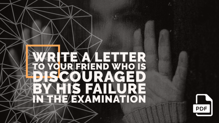 Feature image of Letter to Your Friend Who is Discouraged by His Failure in the Examination