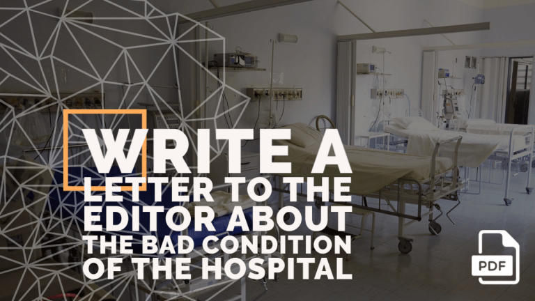 Feature image of Letter to the Editor about the Bad Condition of the Hospital