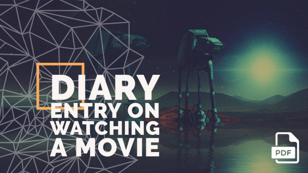 Feature image of diary entry on watching a movie