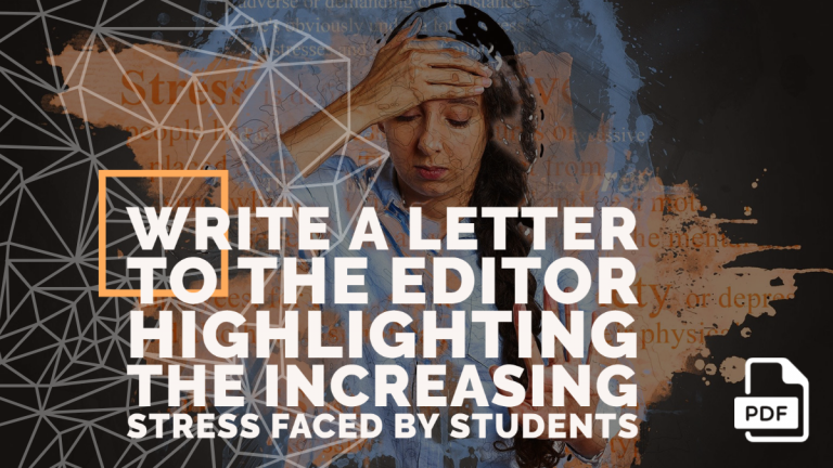 Feature image of Letter to the Editor Highlighting the Increasing Stress Faced by Students