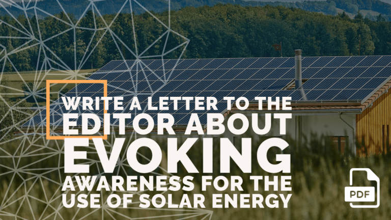 Feature image of Letter to the Editor about Evoking Awareness for the Use of Solar Energy
