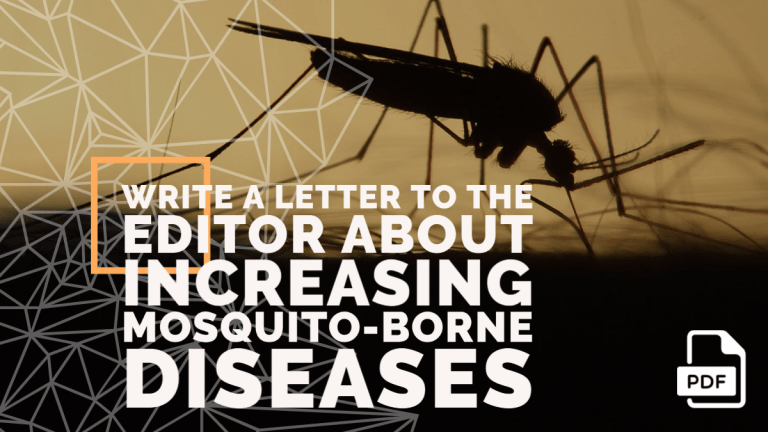 Write a Letter to the Editor about Increasing Mosquito-borne Diseases