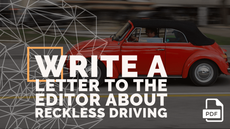 Feature image of Letter to the Editor about Reckless Driving