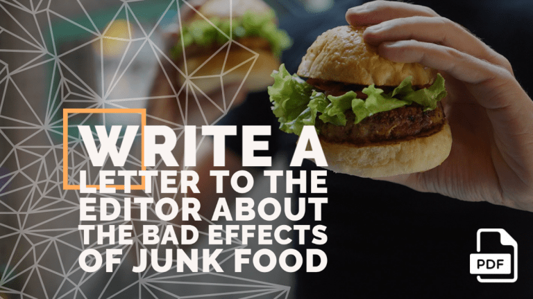 Feature image of Letter to the Editor about the Bad Effects of Junk Food