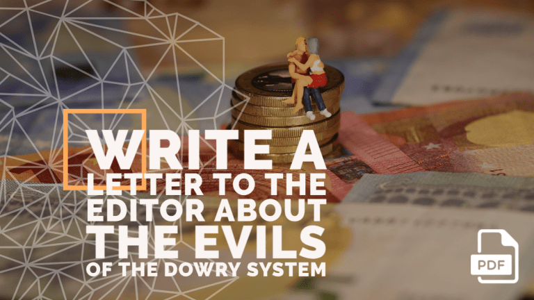 Feature image of Letter to the Editor about the Evils of the Dowry System