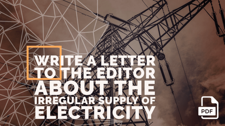 Feature image of Letter to the Editor about the Irregular Supply of Electricity