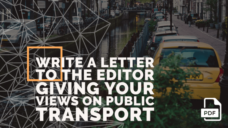 Feature image of Letter to the Editor Giving Your Views on Public Transport