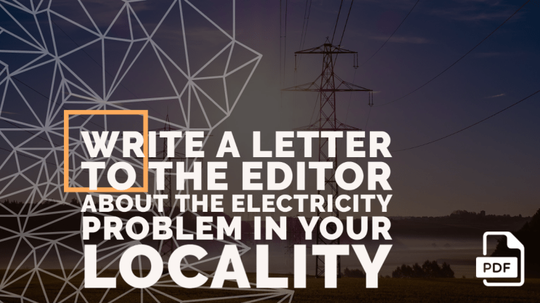 Feature image of Letter to the Editor about the Electricity Problem in your Locality