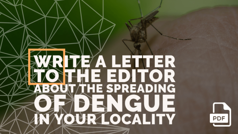 Feature image of Letter to the Editor about the Spreading of Dengue in Your Locality