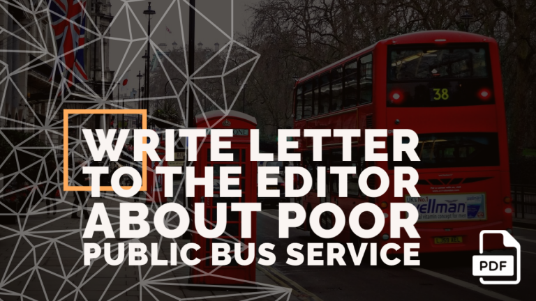 Feature image of Letter to the Editor about Poor Public Bus Service