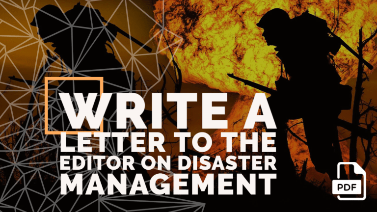 Feature image of Letter to the Editor on Disaster Management