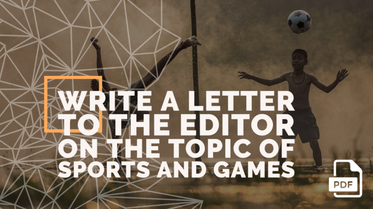Feature image of Letter to the Editor on the Topic of Sports and Games