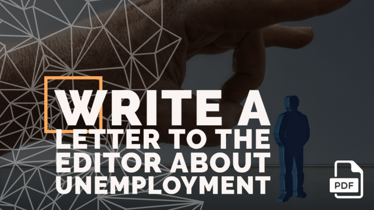 Write a Letter to the Editor about Unemployment