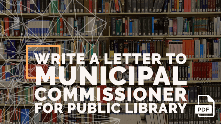 Feature image of Letter to Municipal Commissioner for Public Library