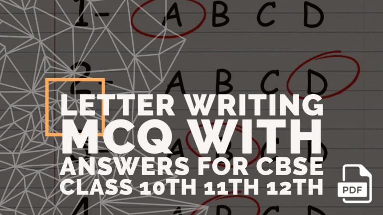 Feature image of Letter Writing MCQ With Answers