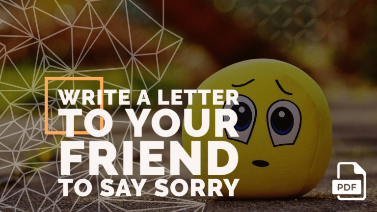 Feature image of Letter to Your Friend to Say Sorry