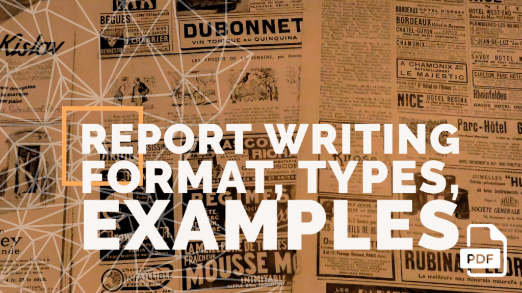 english school report writing format