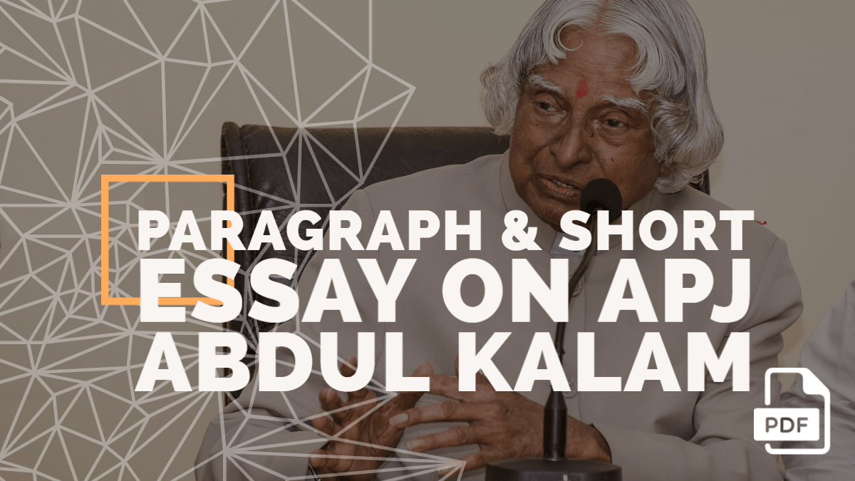 write a short essay on apj abdul kalam