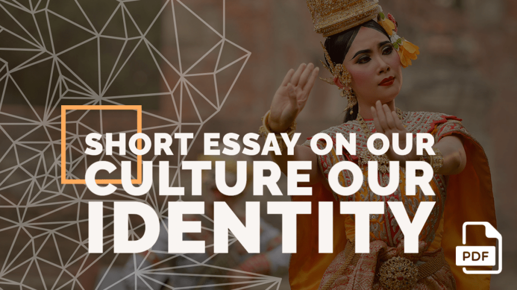 write an essay on our culture our identity