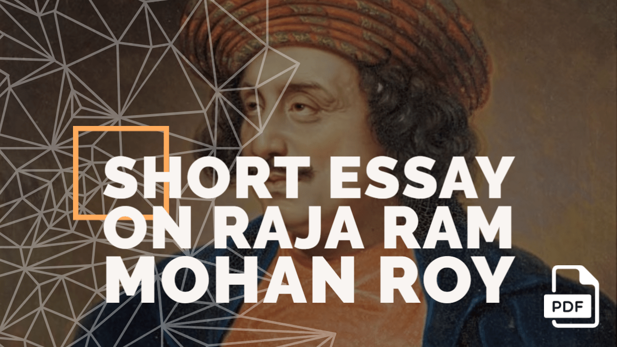 raja ram mohan roy in english short essay