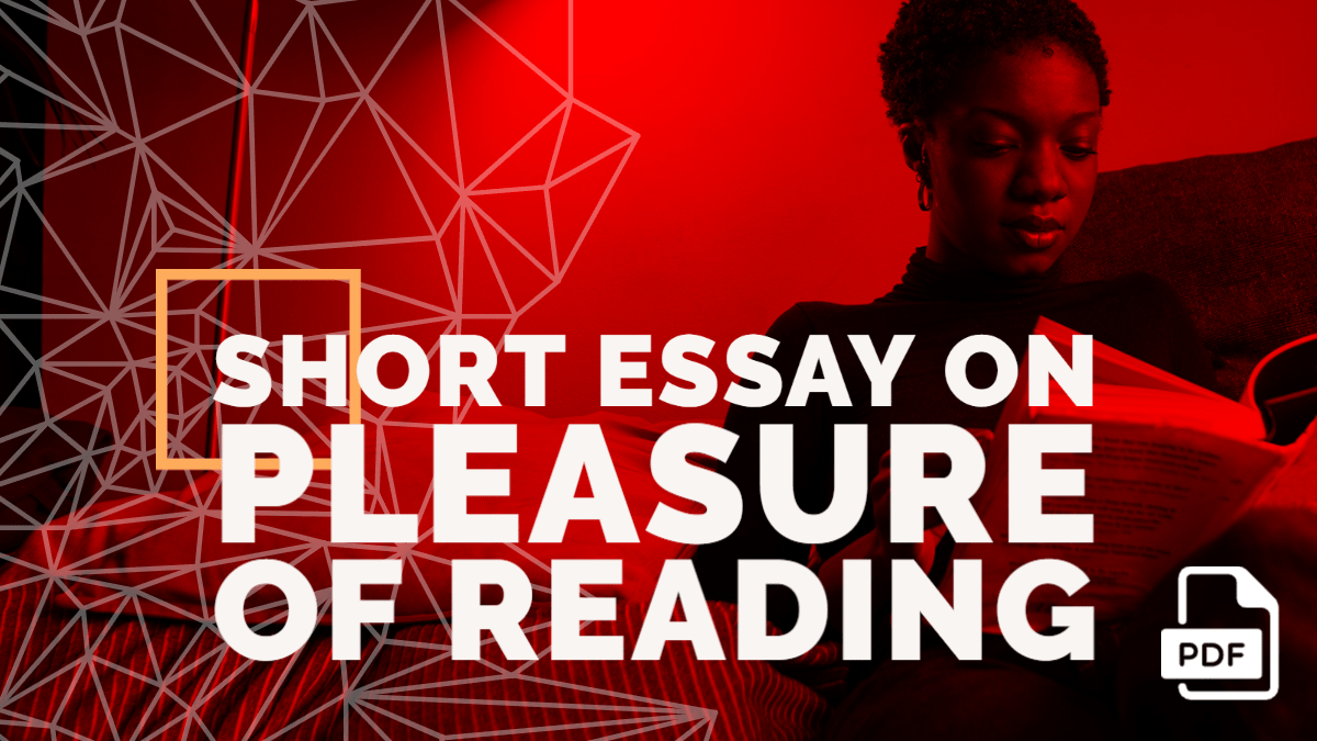 short essay on pleasure of reading books