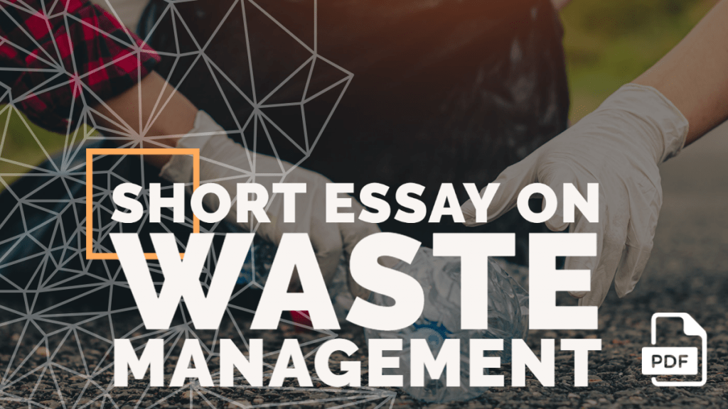 essay on waste management in 200 words