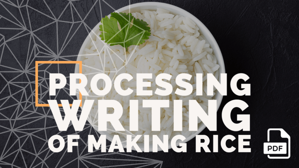 Processing Writing of Making Rice [With PDF]