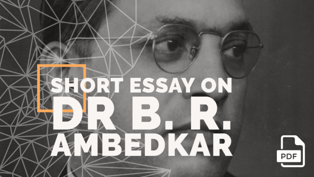 Feature image of Short Essay on Dr B. R. Ambedkar