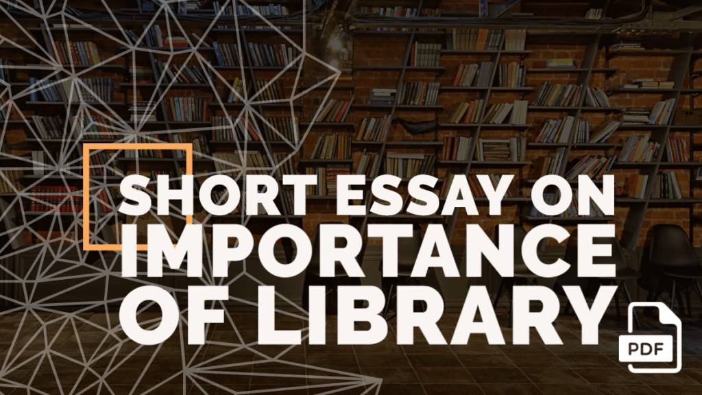 short essay writing on library