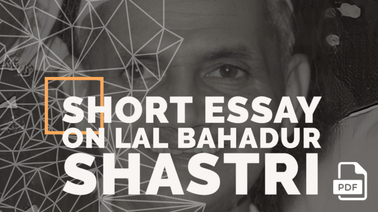 Feature image of Short Essay on Lal Bahadur Shastri