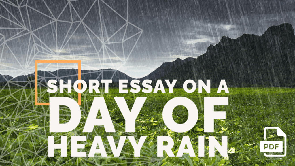 Short Essay on a Day of Heavy Rain [100, 200, 400 Words] With PDF