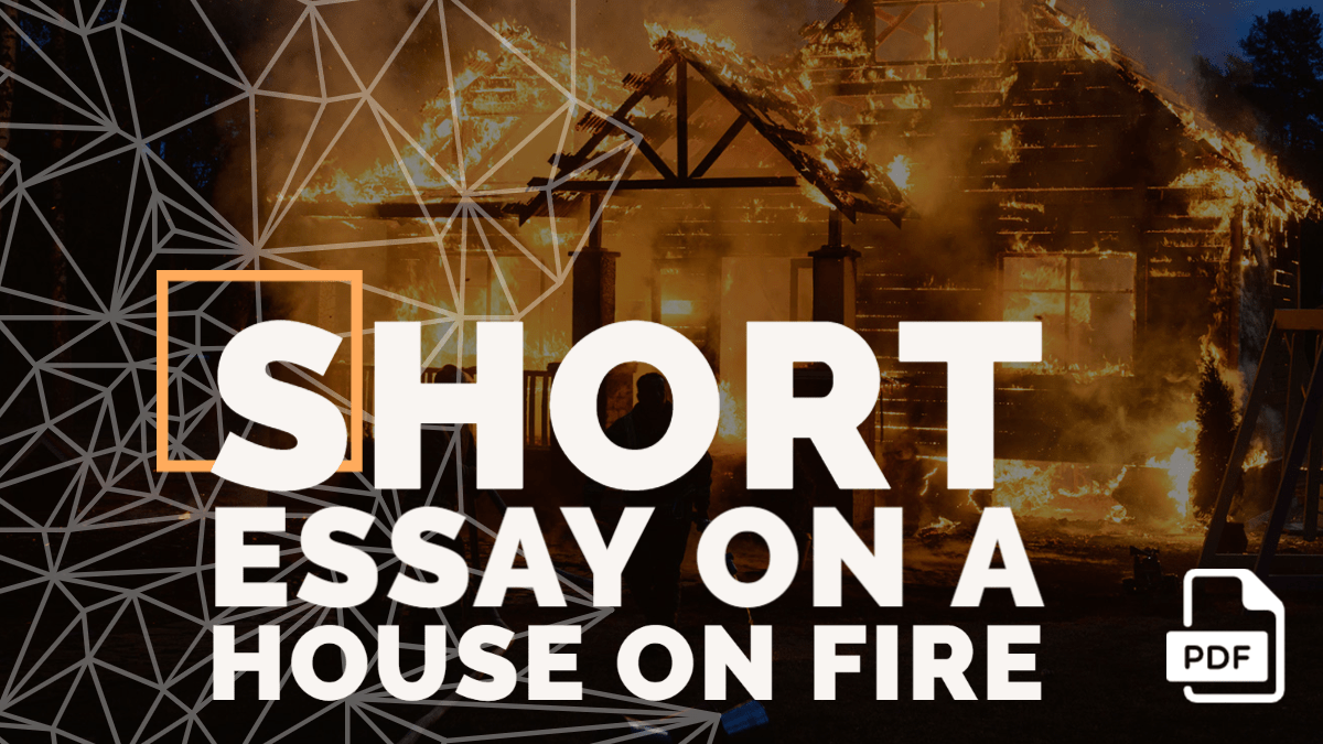 essay on a house on fire