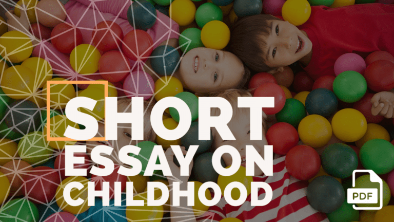 essay on childhood in 100 words