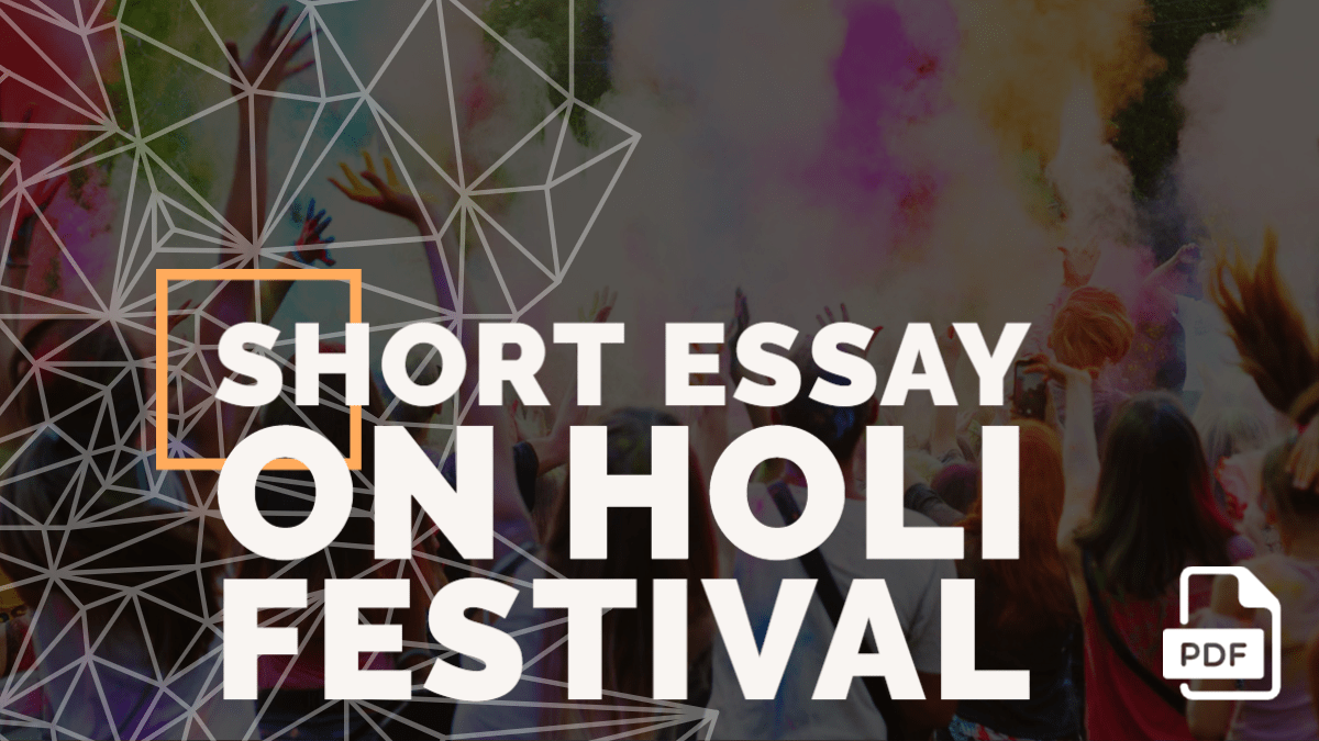 essay on holi about 100 words
